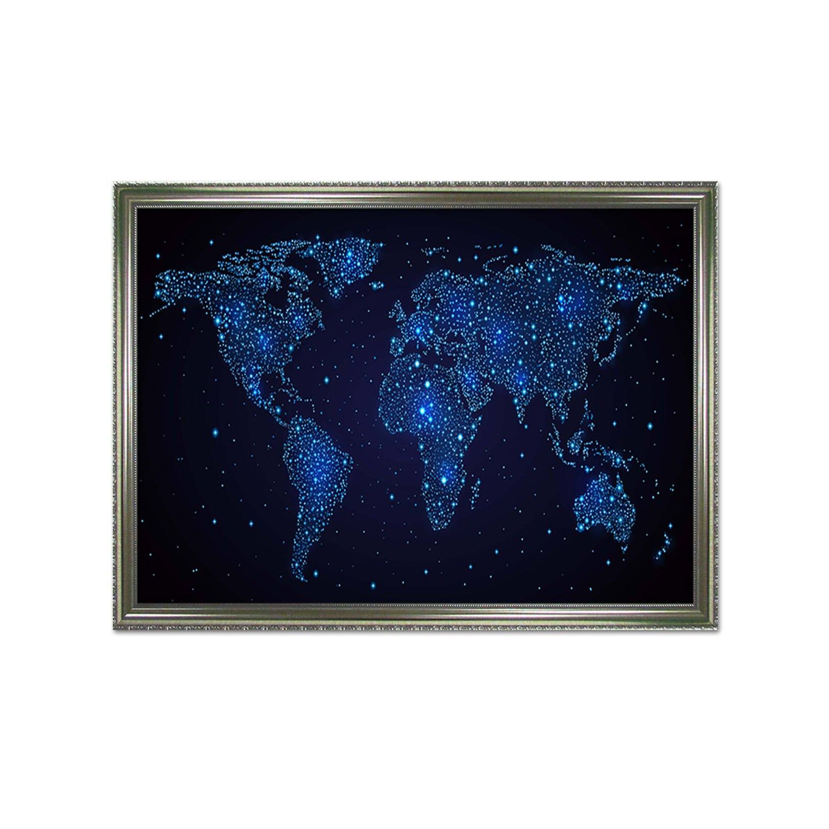 3D Milky Way Stars 101 Fake Framed Print Painting Wallpaper AJ Creativity Home