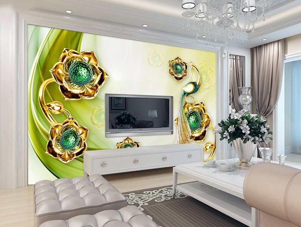 3D Rich Flower 51 Wall Murals Wallpaper AJ Wallpaper 2