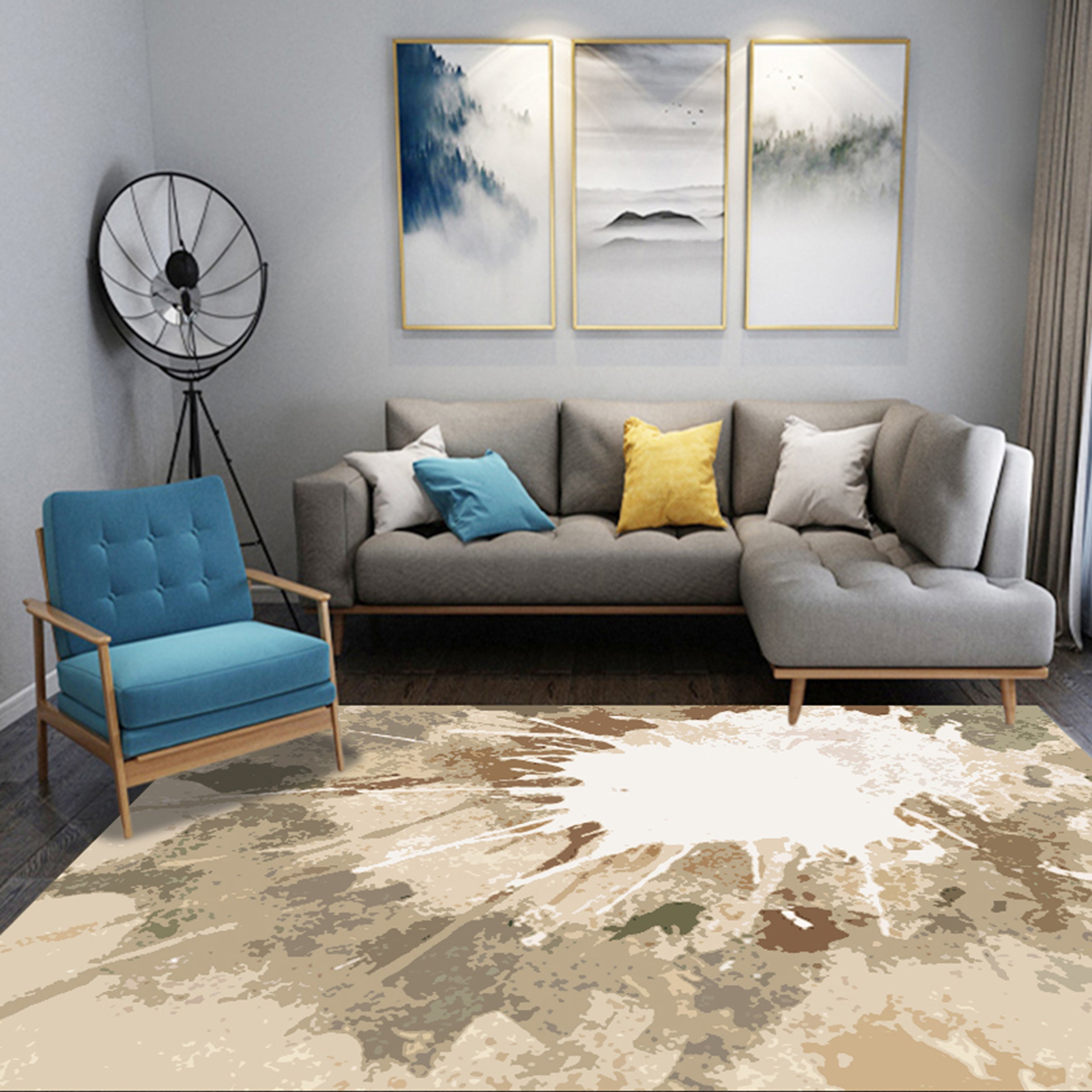 3D Color Inkjet WG282 Non Slip Rug Mat Mat AJ Creativity Home