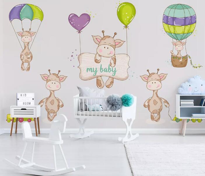 3D Cute Cow 1068 Wall Murals Wallpaper AJ Wallpaper 2