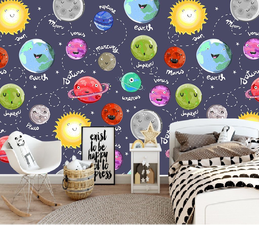 3D Night Moon 850 Wall Murals Wallpaper AJ Wallpaper 2