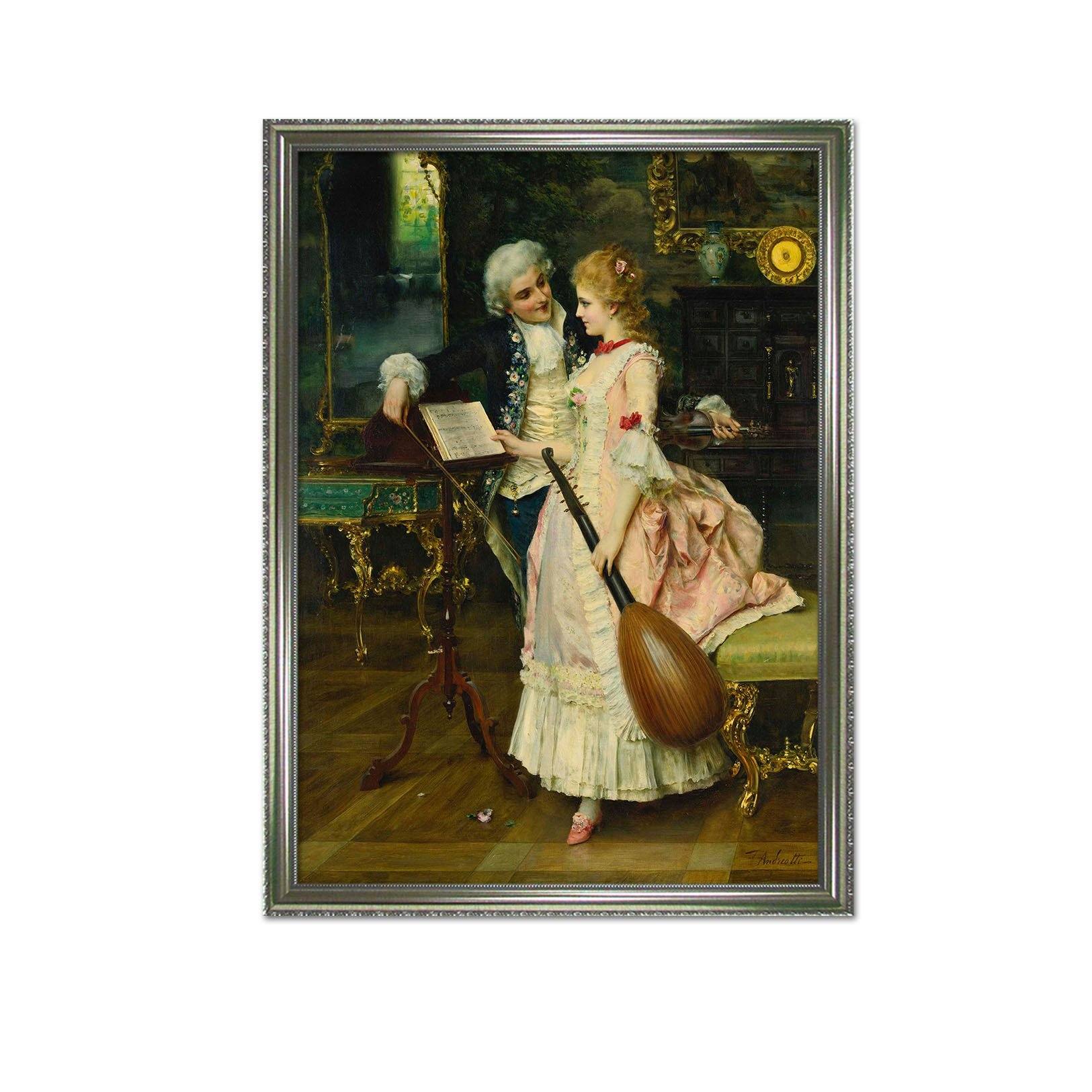 3D Intimate Lovers 145 Fake Framed Print Painting Wallpaper AJ Creativity Home