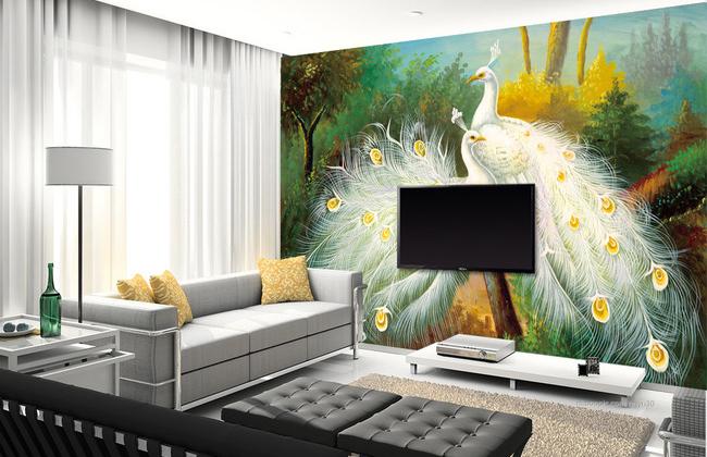 3D Peacock 119 Wall Murals Wallpaper AJ Wallpaper 2