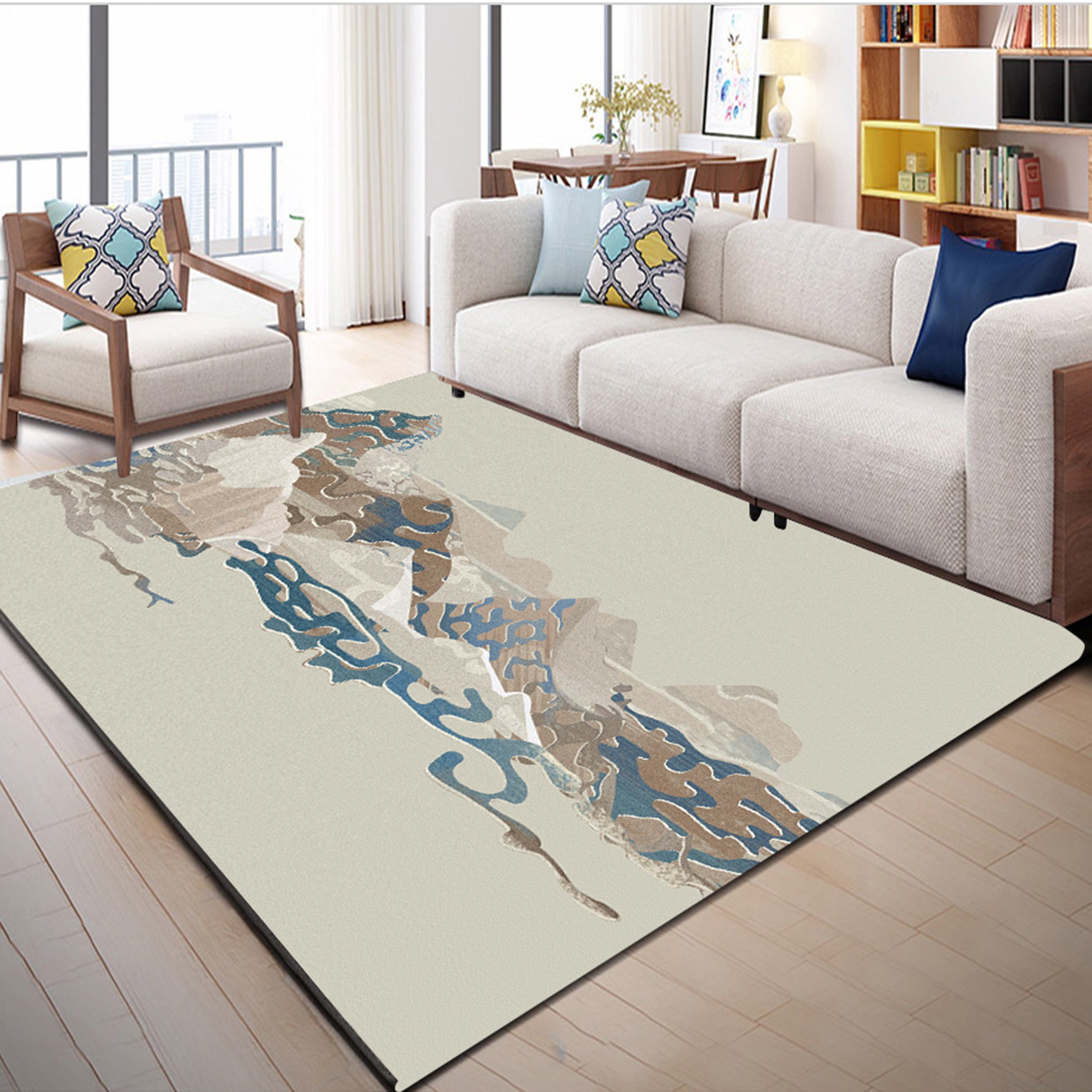 3D Colored Valley WG018 Non Slip Rug Mat Mat AJ Creativity Home