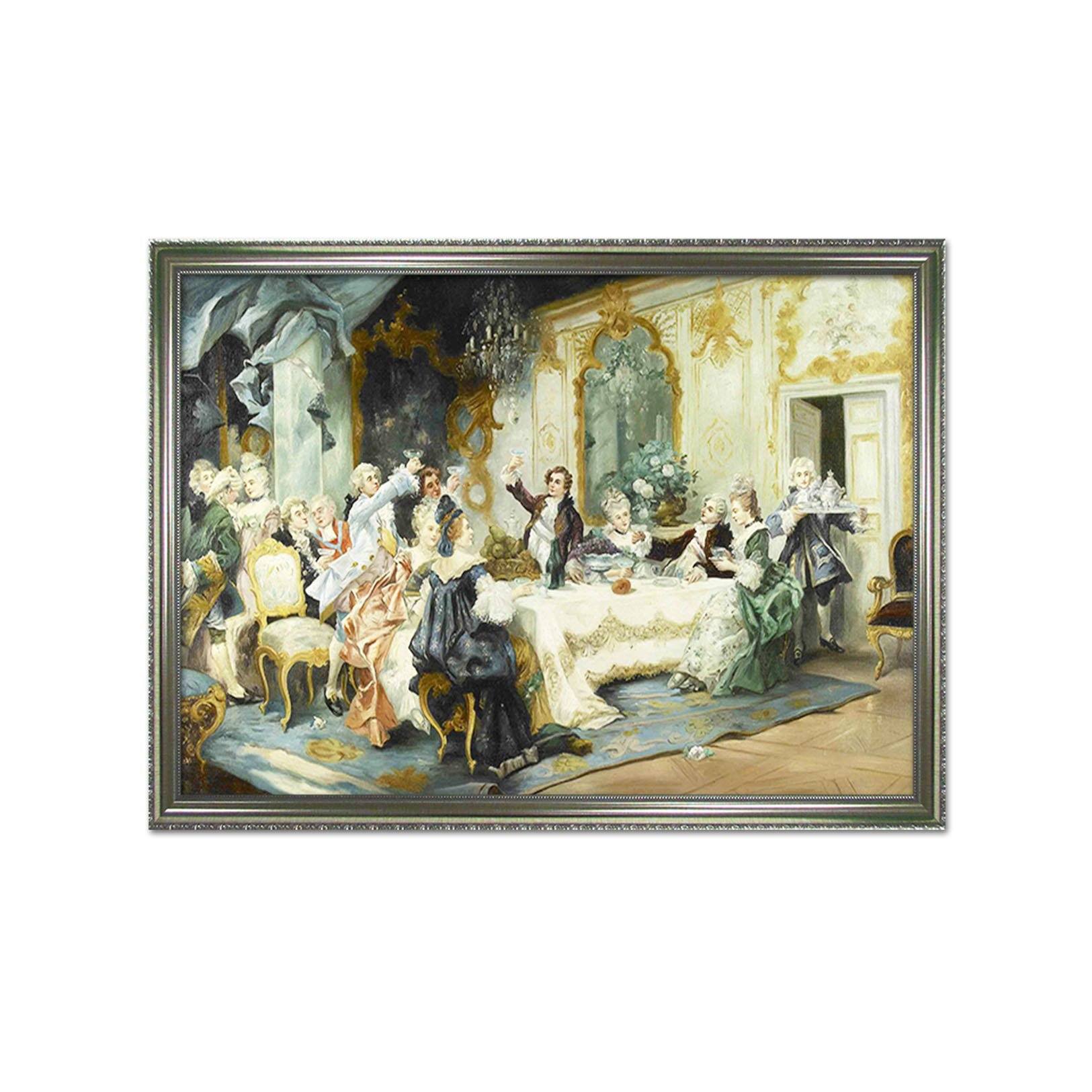 3D Toasting Together 041 Fake Framed Print Painting Wallpaper AJ Creativity Home