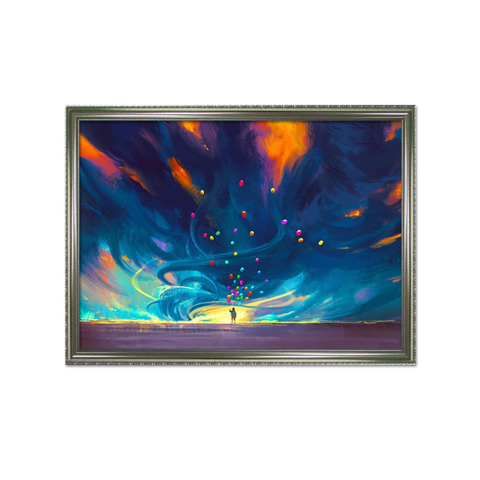 3D Colorful Balloons 183 Fake Framed Print Painting Wallpaper AJ Creativity Home