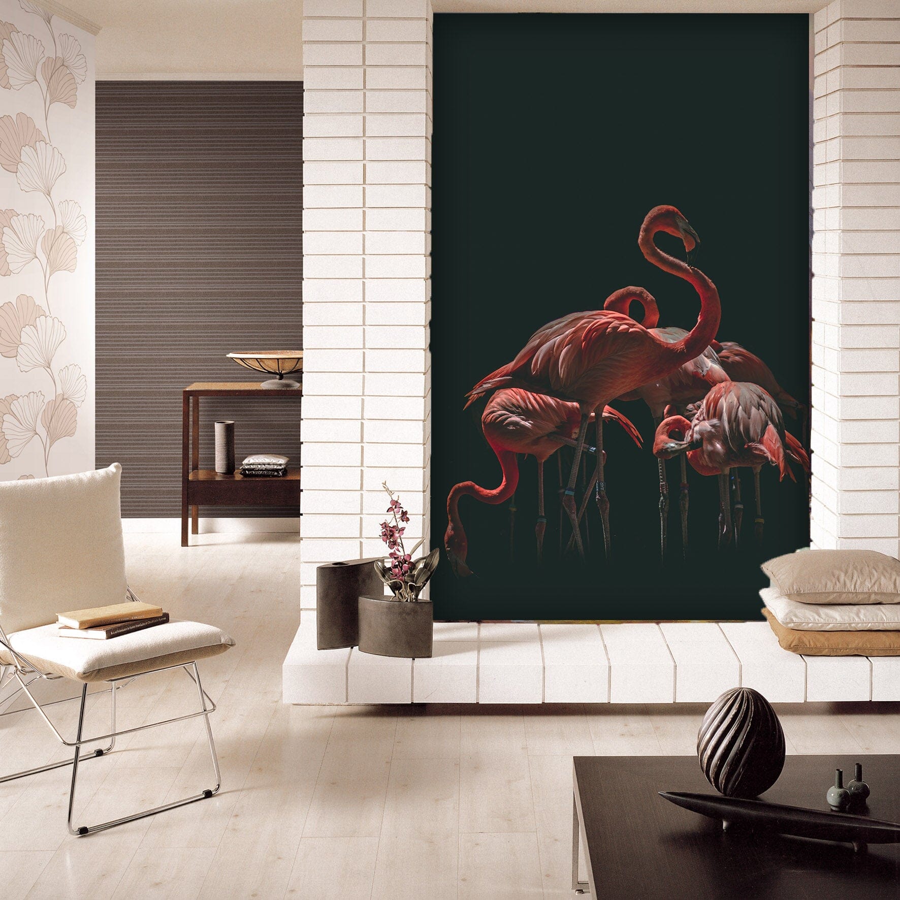 3D Elegant Flamingo 107 Wall Murals Wallpaper AJ Wallpaper 2