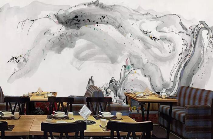 3D Black Splash 131 Wall Murals Wallpaper AJ Wallpaper 2