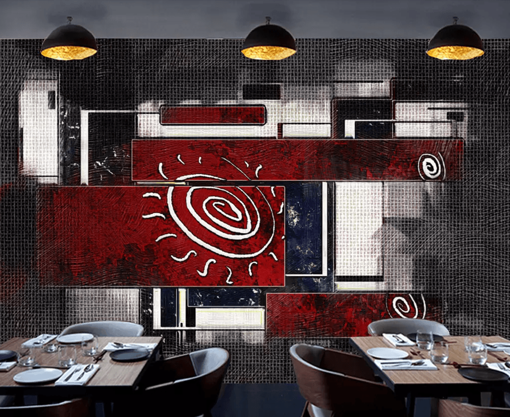 3D Rectangular Circle Painting 246 Wallpaper AJ Wallpaper 2