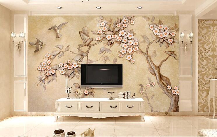 3D Branch Flower 1267 Wall Murals Wallpaper AJ Wallpaper 2