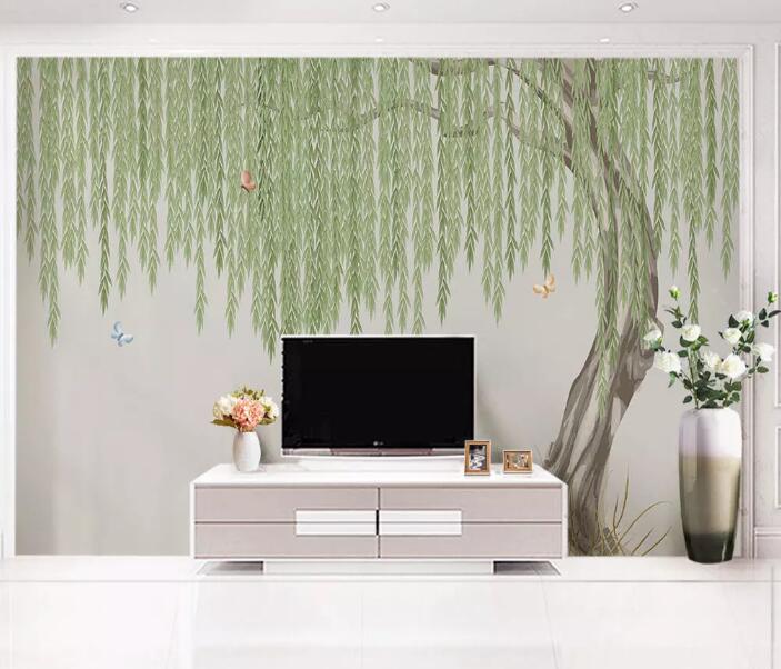 3D Catkins Fluttering 1192 Wall Murals Wallpaper AJ Wallpaper 2