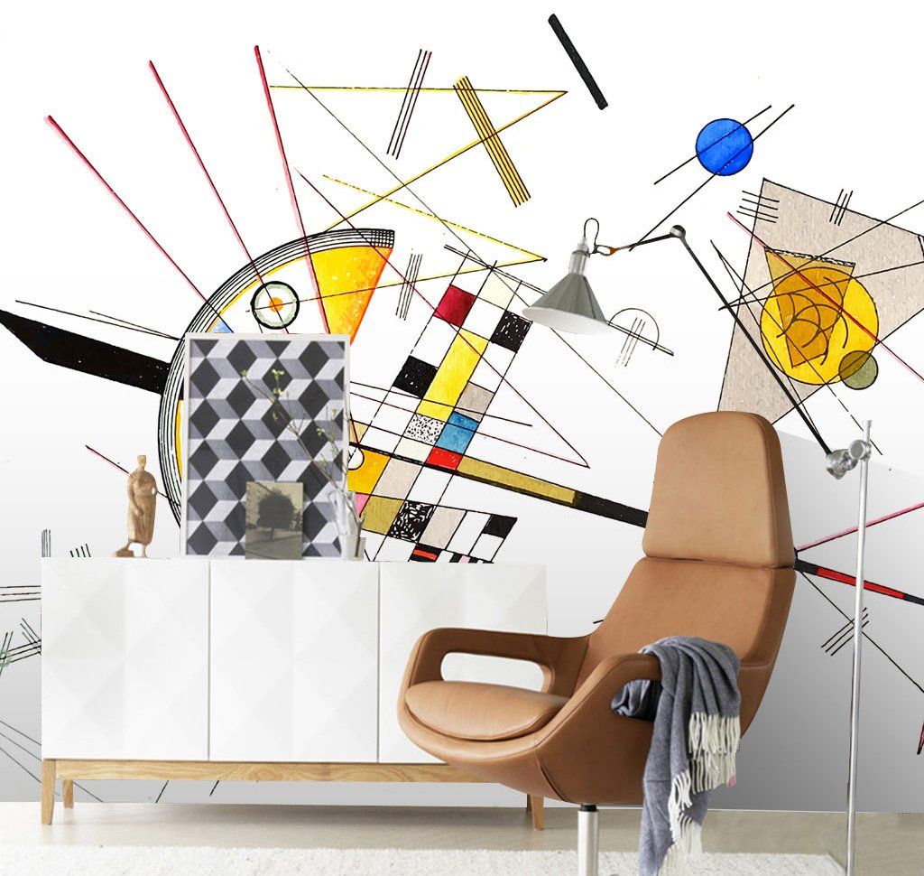 3D Geometry 419 Wall Murals Wallpaper AJ Wallpaper 2