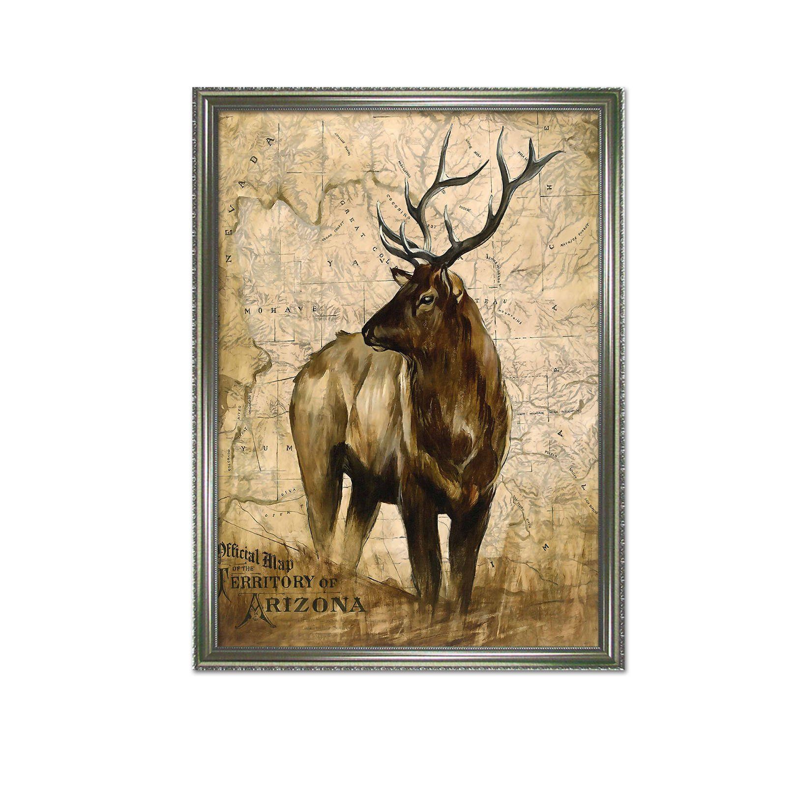 3D Leisurely Deer 108 Fake Framed Print Painting Wallpaper AJ Creativity Home
