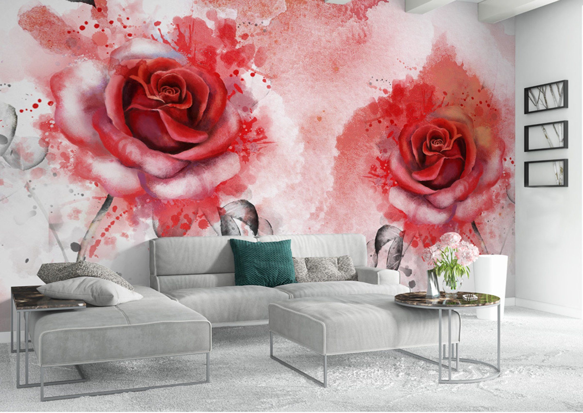 3D Rose 349 Wall Murals Wallpaper AJ Wallpaper 2