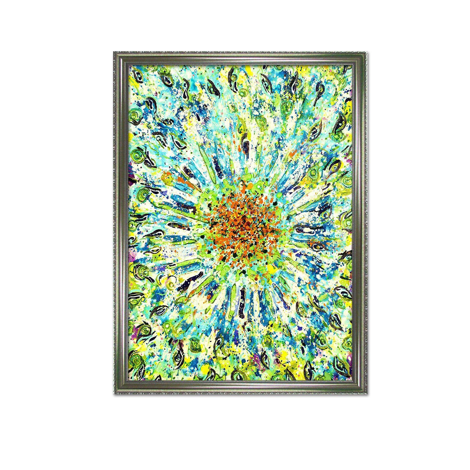 3D Painted Flower 073 Fake Framed Print Painting Wallpaper AJ Creativity Home