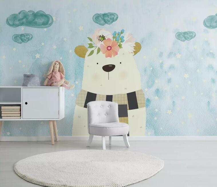 3D Cute Bear 425 Wall Murals Wallpaper AJ Wallpaper 2