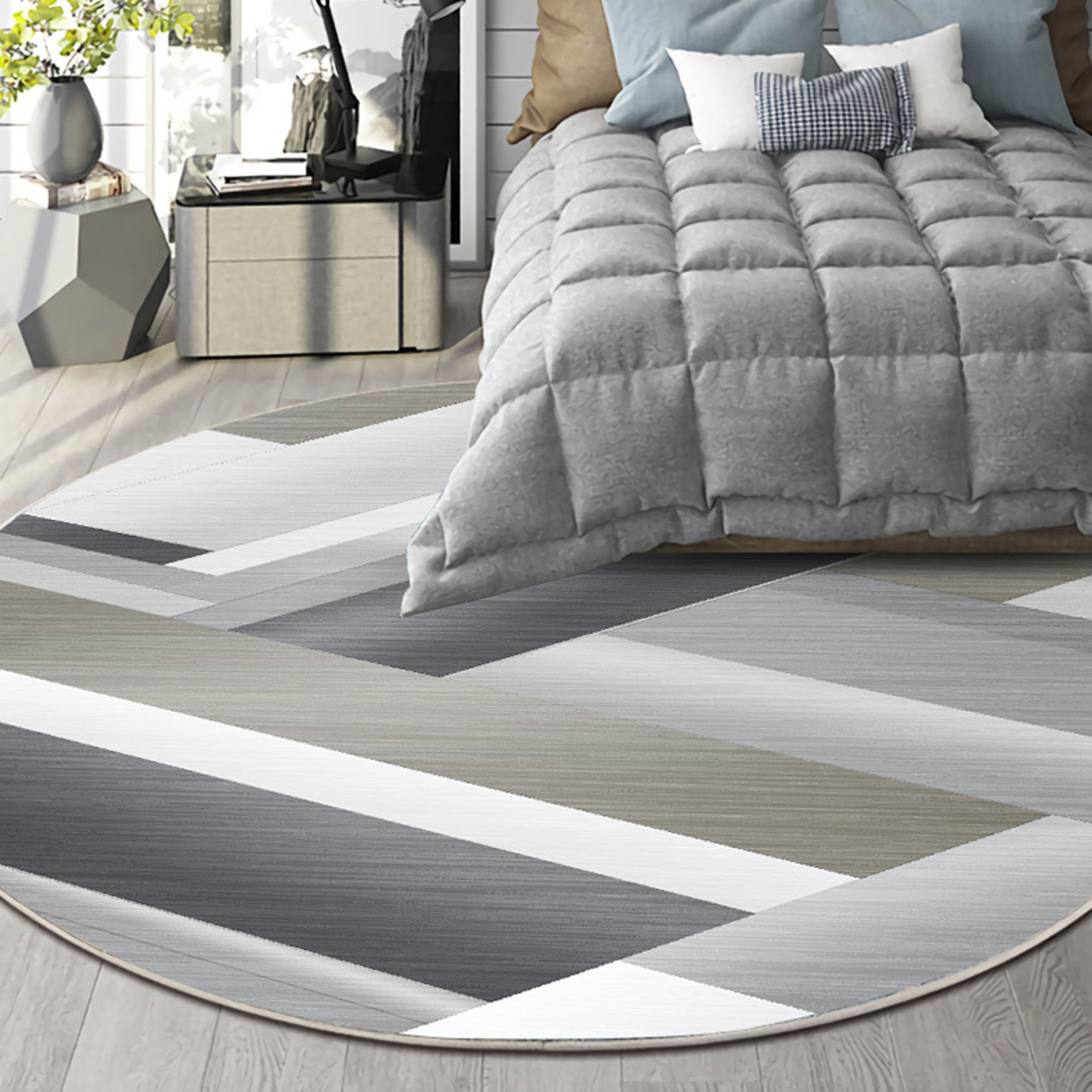 3D Modern Geometric Pattern WG405 Non Slip Rug Mat Mat AJ Creativity Home