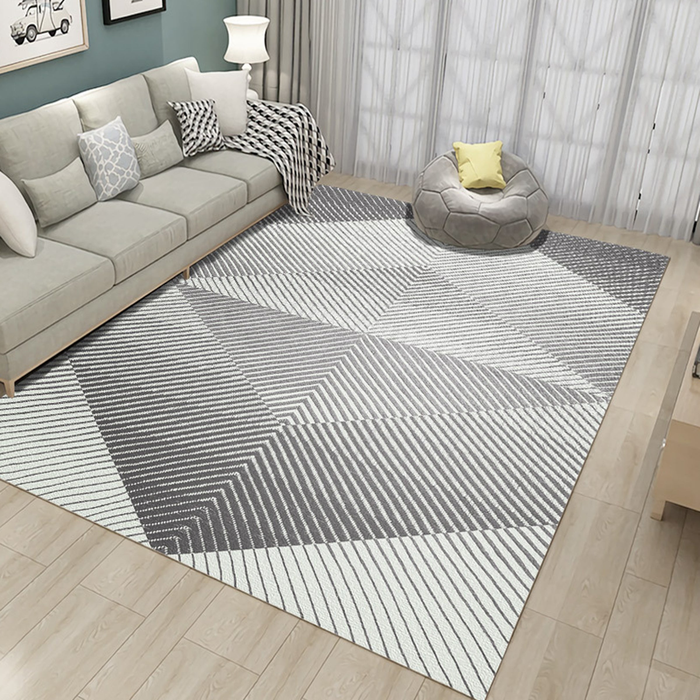 3D Mud Line WG203 Non Slip Rug Mat Mat AJ Creativity Home