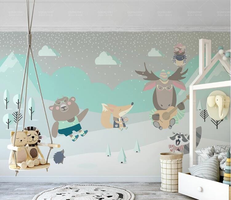 3D Zoo Ground WC138 Wall Murals Wallpaper AJ Wallpaper 2