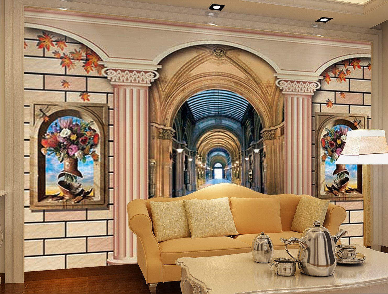 3D Roman Palace 349 Wallpaper AJ Wallpaper