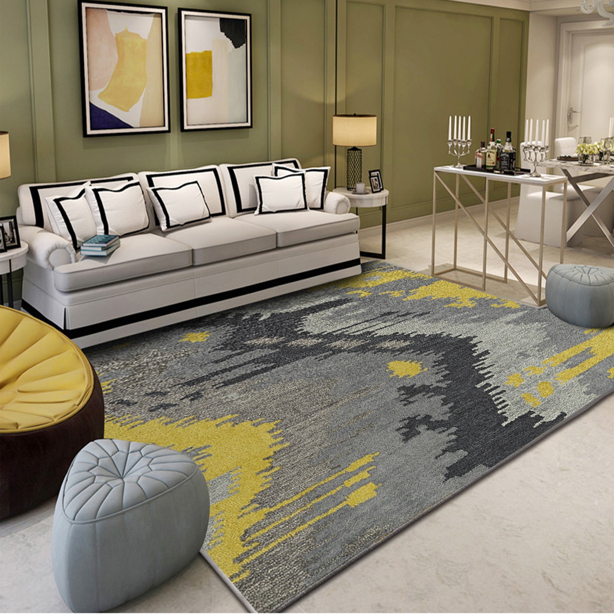 3D Color Inkjet WG165 Non Slip Rug Mat Mat AJ Creativity Home