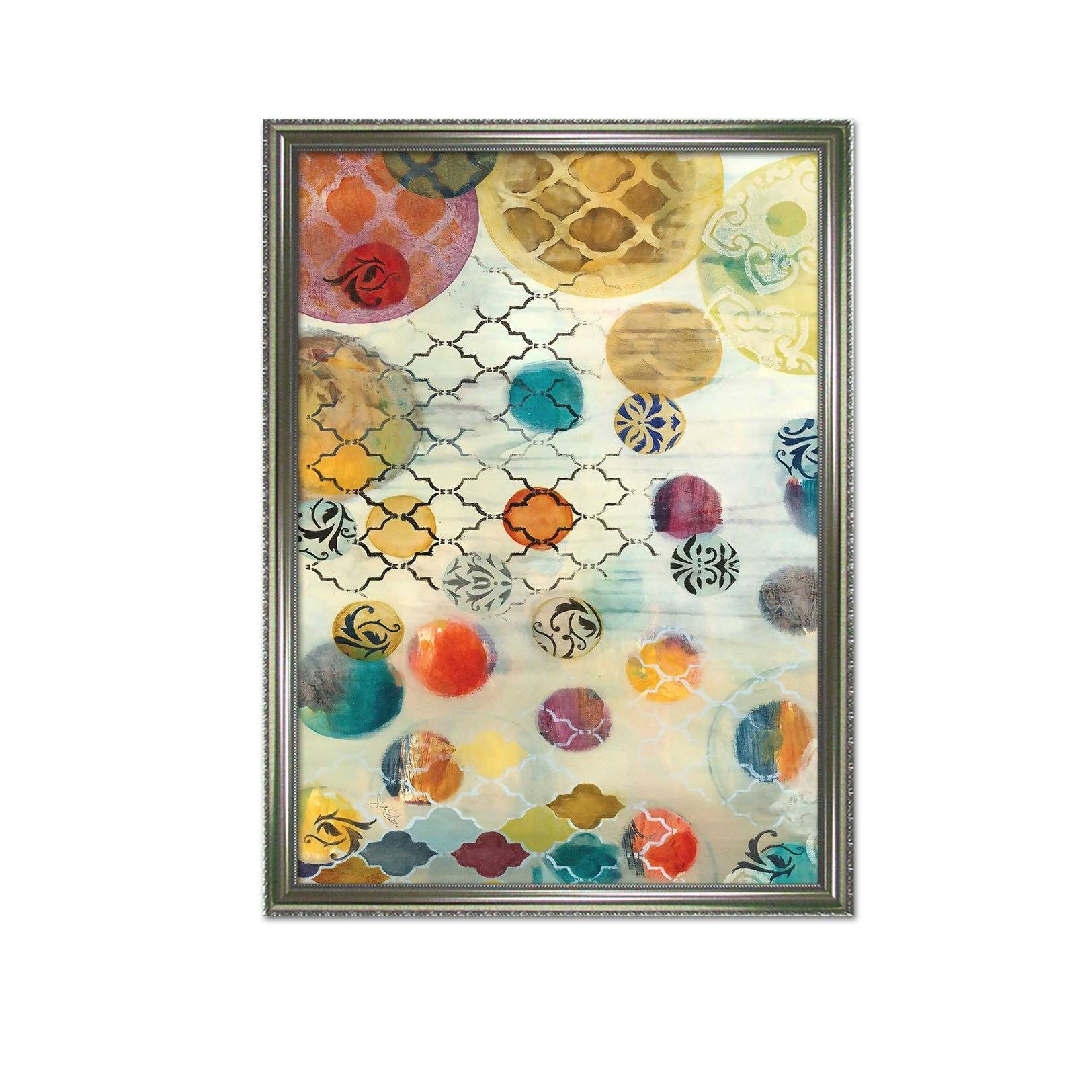 3D Colorful Balls 115 Fake Framed Print Painting Wallpaper AJ Creativity Home