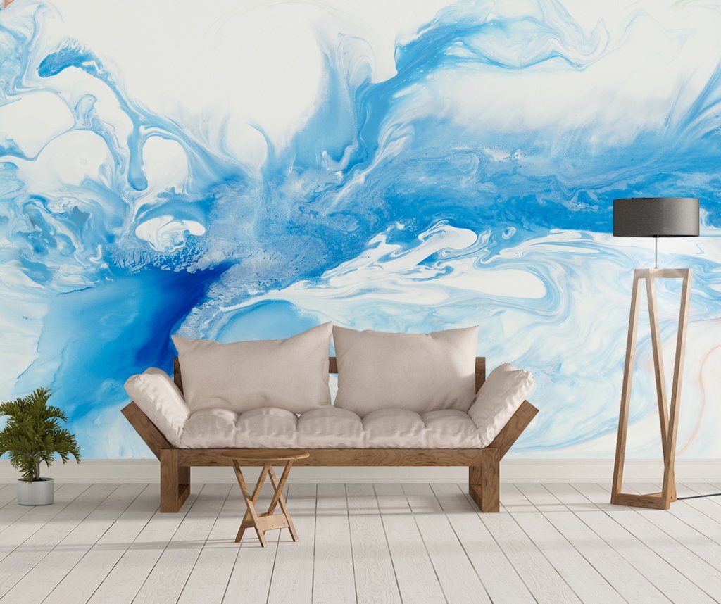 3D Blue Splash 166 Wall Murals Wallpaper AJ Wallpaper 2