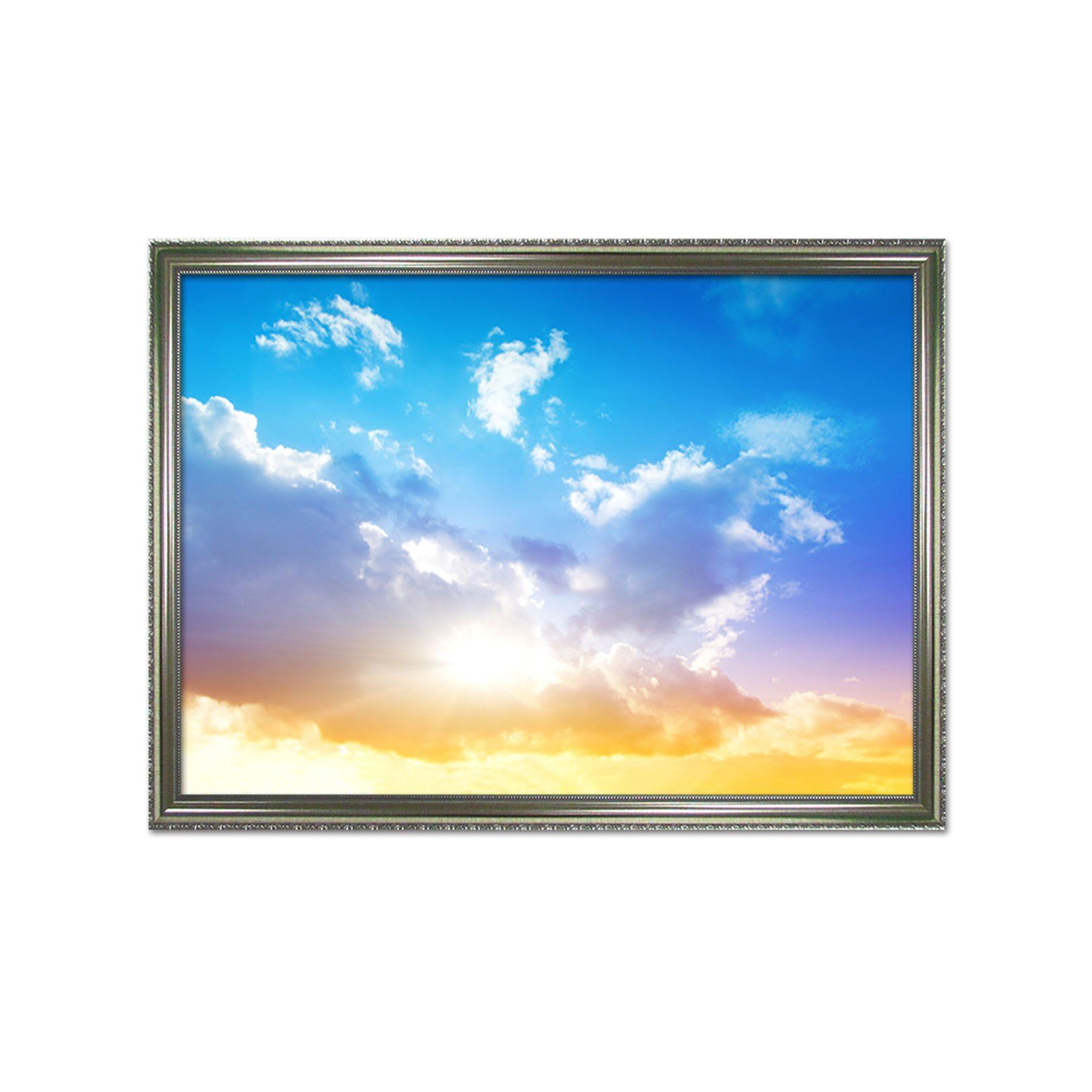 3D Dazzling Sunshine 017 Fake Framed Print Painting Wallpaper AJ Creativity Home