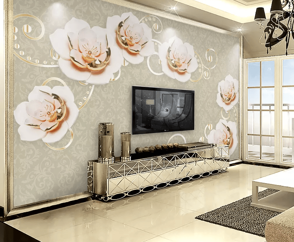3D Beautiful Flower Decoration 191 Wallpaper AJ Wallpaper 2