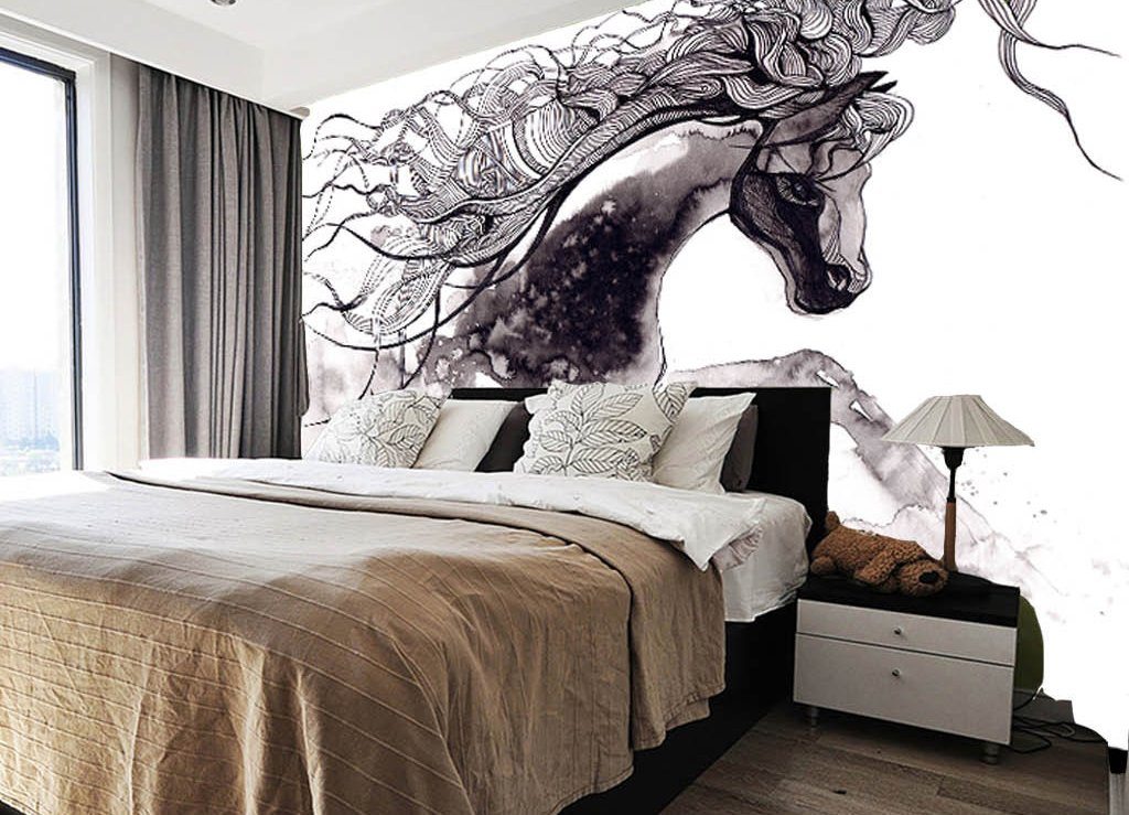 3D Abstract Horse 189 Wall Murals Wallpaper AJ Wallpaper 2
