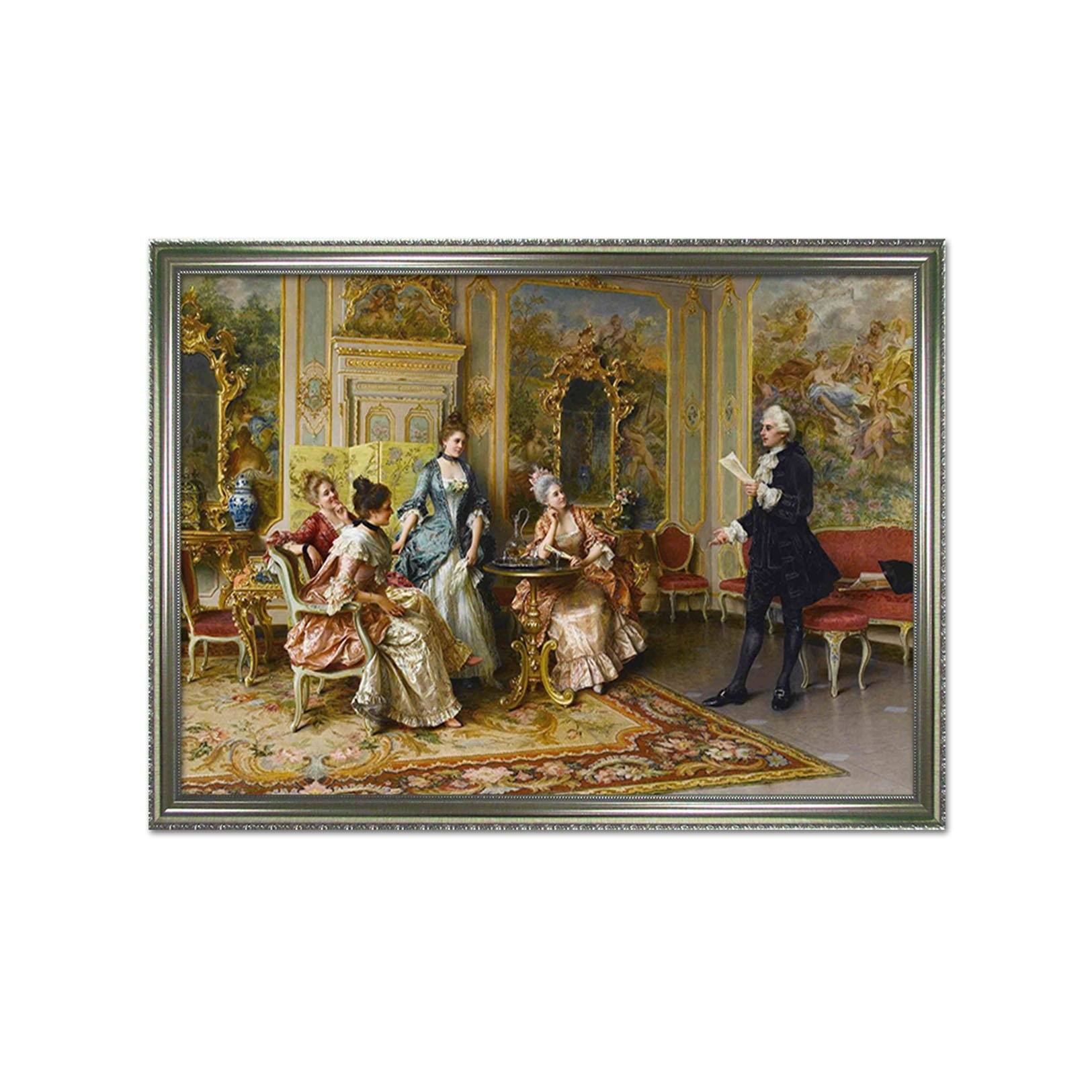 3D Read Aloud 141 Fake Framed Print Painting Wallpaper AJ Creativity Home