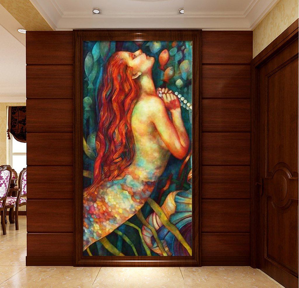 3D Long Hair Lady 508 Wall Murals Wallpaper AJ Wallpaper 2