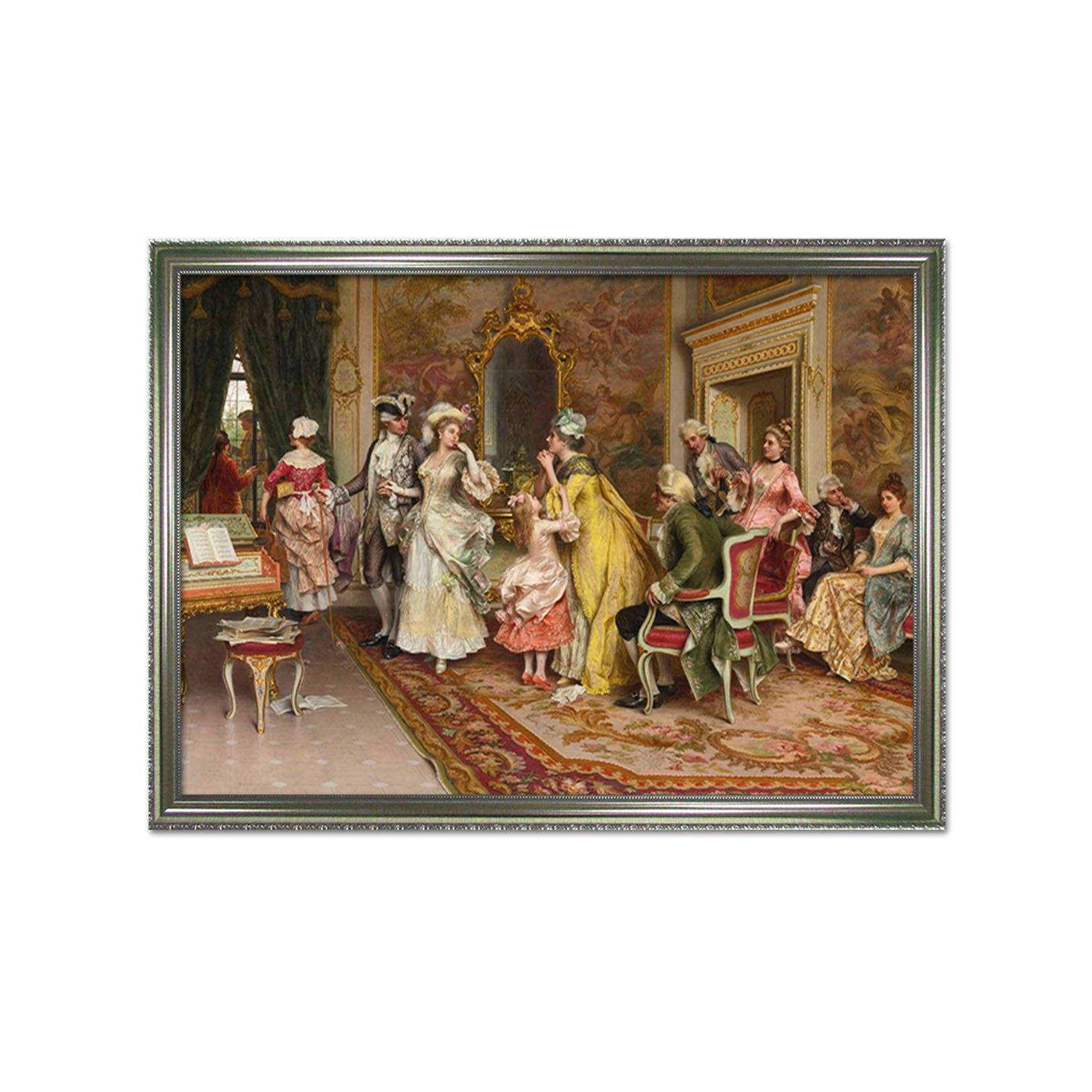 3D Family Talk 144 Fake Framed Print Painting Wallpaper AJ Creativity Home