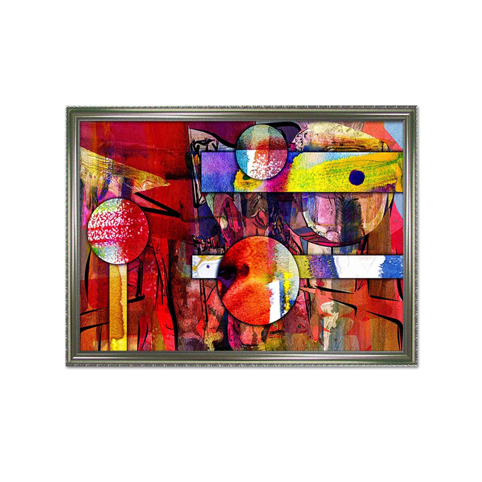 3D Color Pattern 089 Fake Framed Print Painting Wallpaper AJ Creativity Home