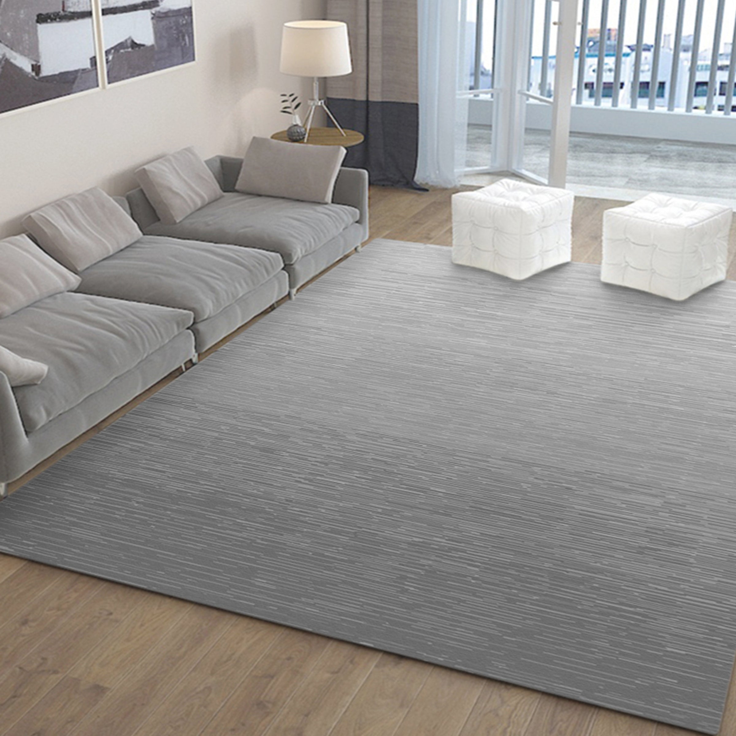 3D Modern Gray WG035 Non Slip Rug Mat Mat AJ Creativity Home