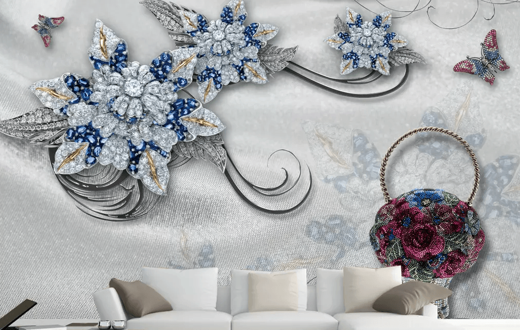3D Diamond Flower 88 Wallpaper AJ Wallpaper 2