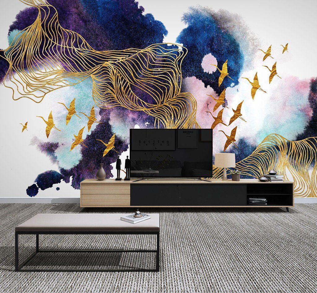 3D Ink Bird Illustration 589 Wall Murals Wallpaper AJ Wallpaper 2