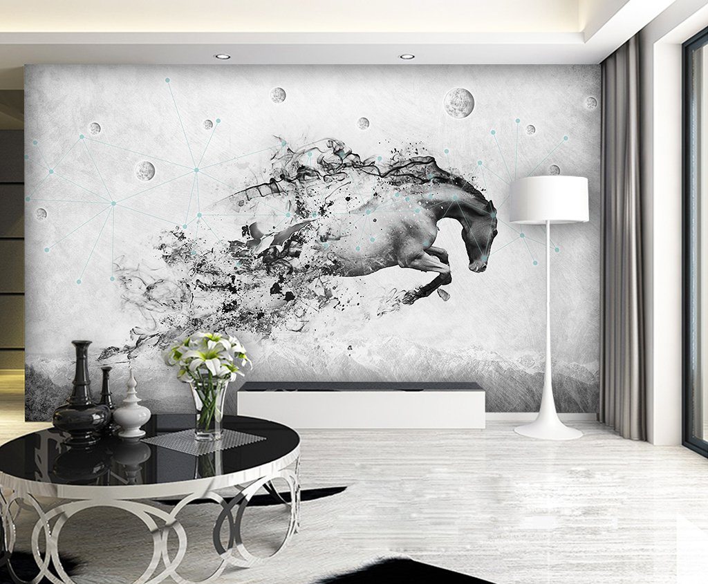 3D Abstract Horse 348 Wall Murals Wallpaper AJ Wallpaper 2
