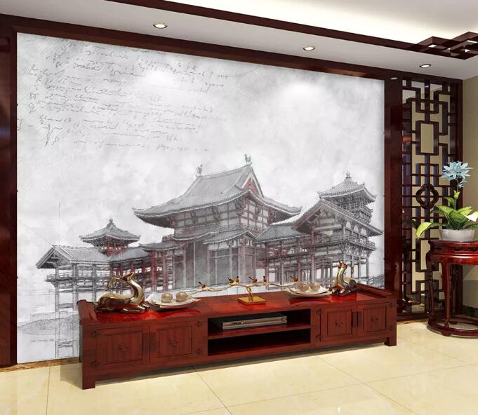 3D Pavilion 347 Wall Murals Wallpaper AJ Wallpaper 2