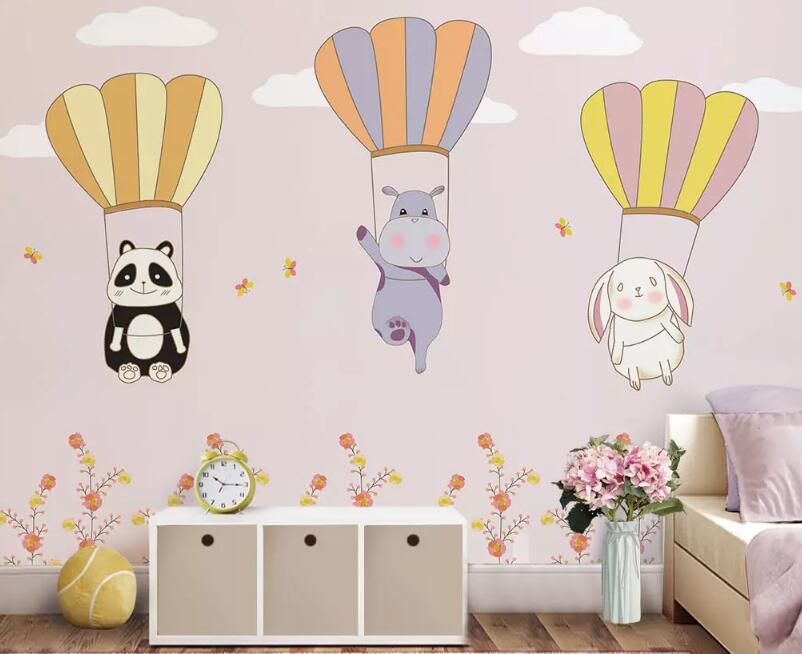 3D Animal Balloon 849 Wall Murals Wallpaper AJ Wallpaper 2