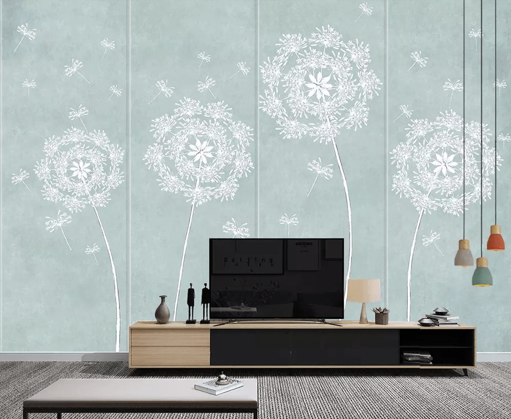 3D Dandelion Pattern 354 Wallpaper AJ Wallpaper 2