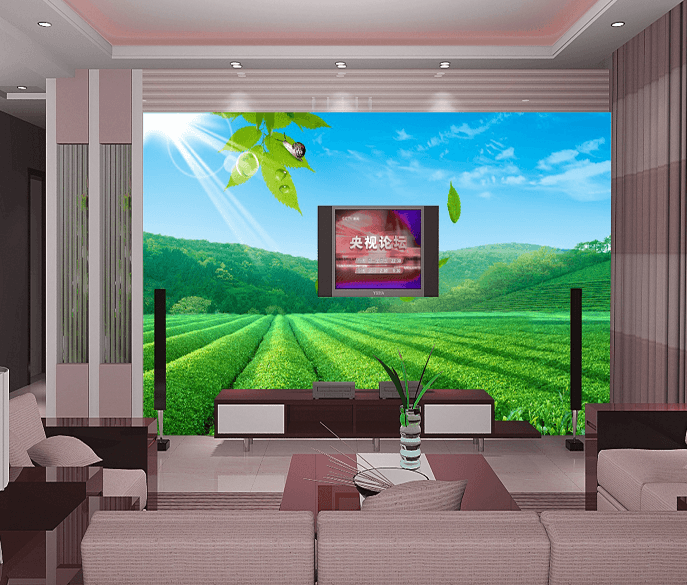 Green Tea Garden Wallpaper AJ Wallpaper