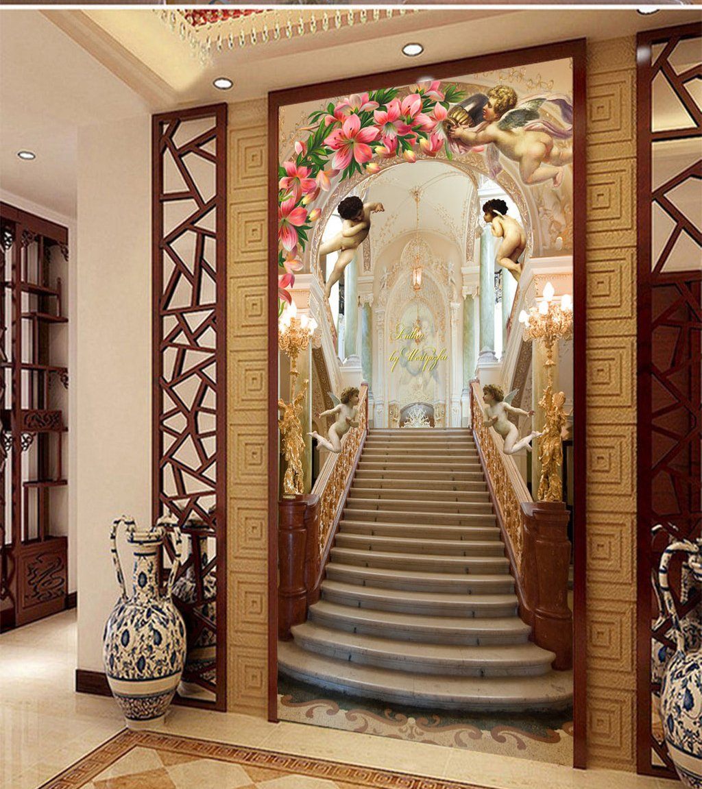 3D Palace Wreath 640 Wall Murals Wallpaper AJ Wallpaper 2