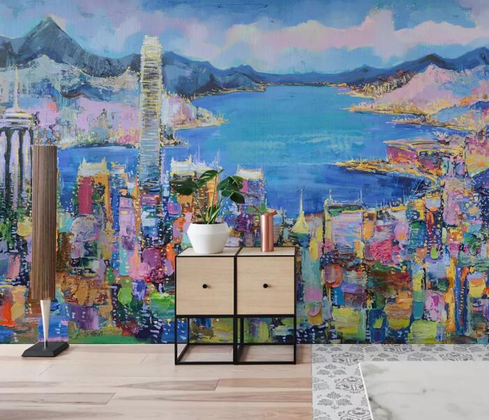 3D Seaside city 1315 Wall Murals Wallpaper AJ Wallpaper 2