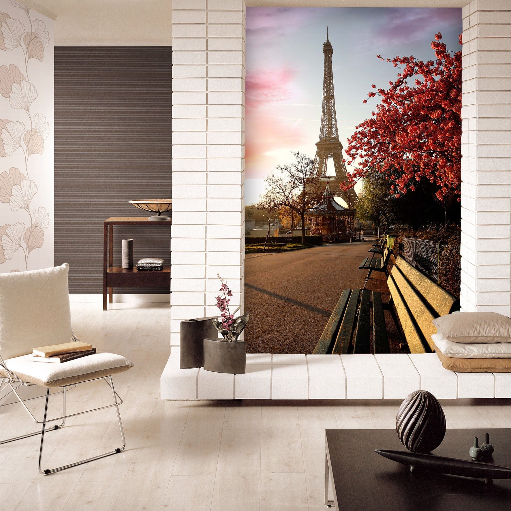 3D Eiffel Tower 073 Wall Murals Wallpaper AJ Wallpaper 2