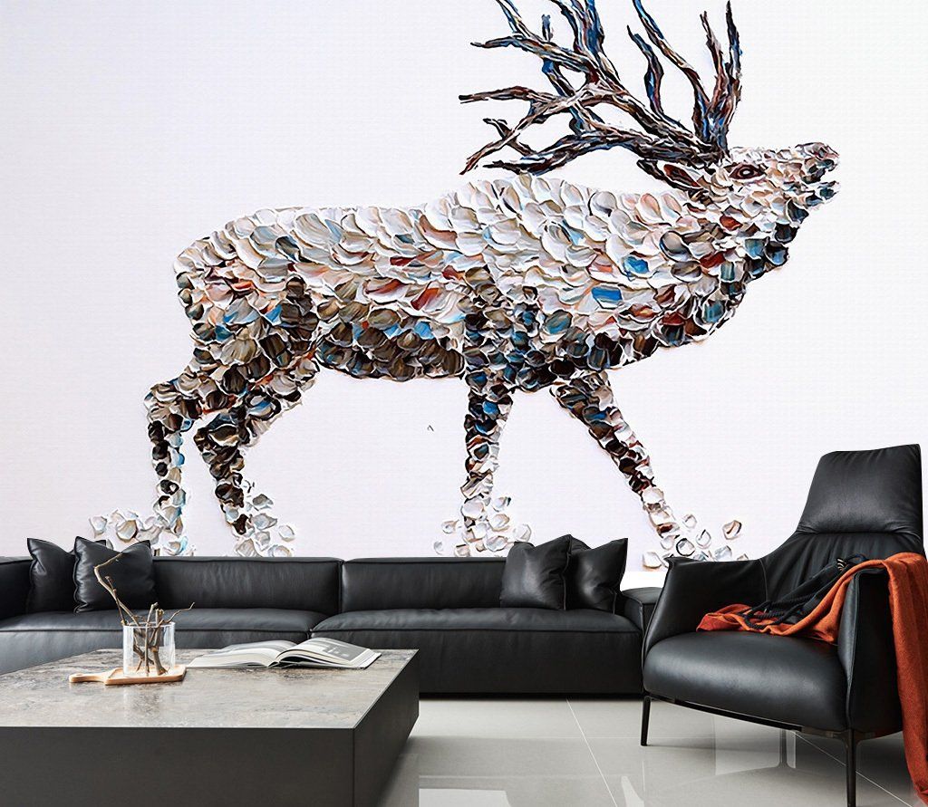 3D Elk 391 Wall Murals Wallpaper AJ Wallpaper 2