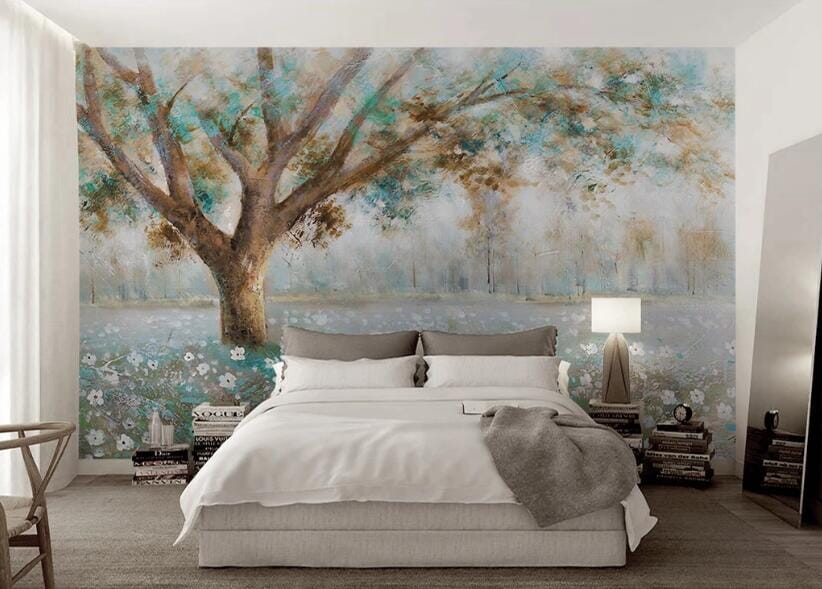 3D Painted Tree WC107 Wall Murals Wallpaper AJ Wallpaper 2