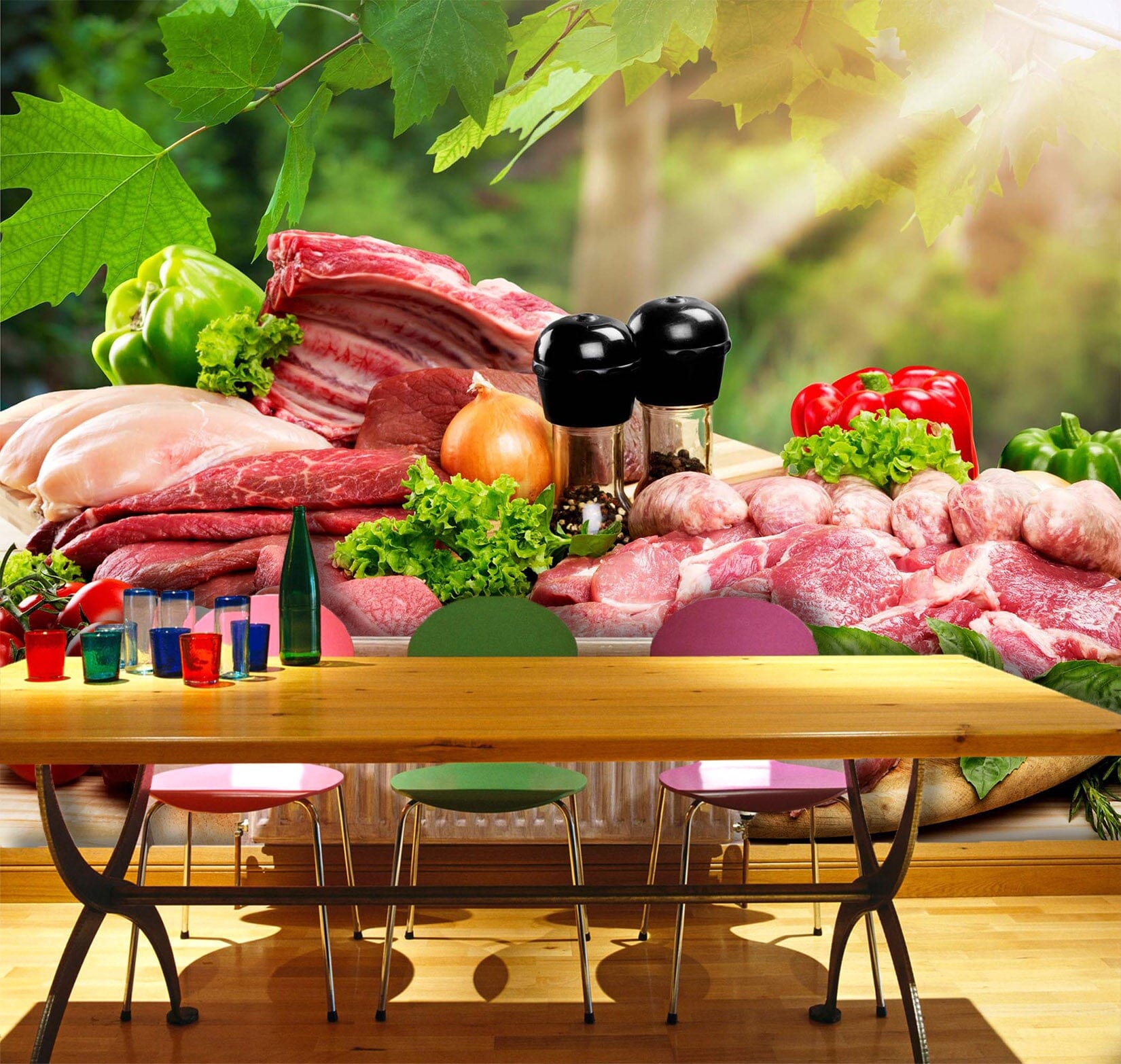 3D Fresh Beef 1079 Wall Murals Wallpaper AJ Wallpaper 2