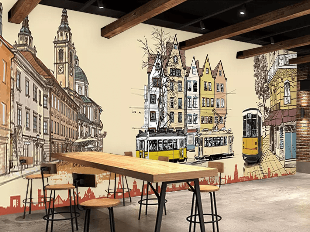 3D Bus Building 148 Wallpaper AJ Wallpaper 2