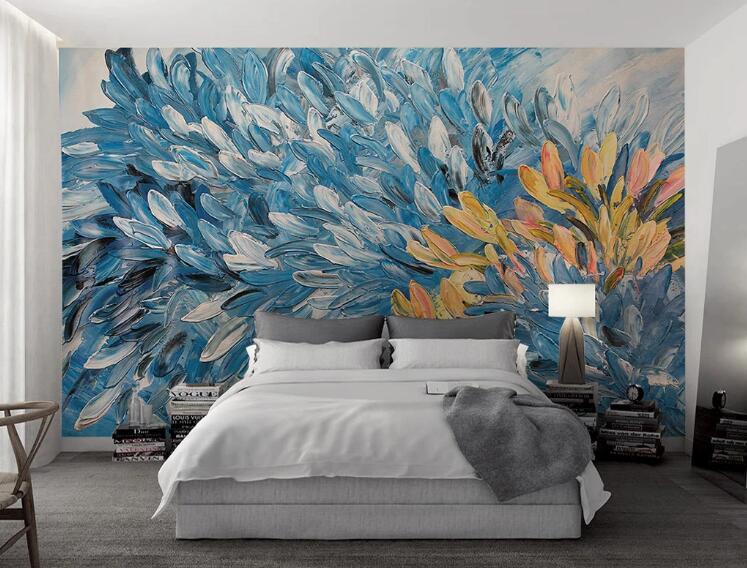 3D Colored Feather 1236 Wall Murals Wallpaper AJ Wallpaper 2
